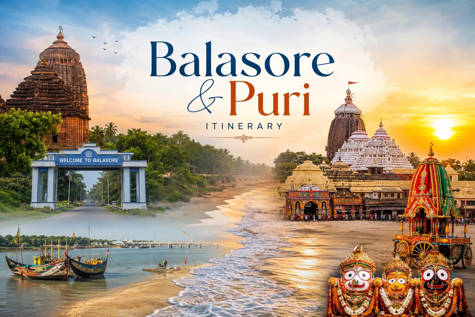 3 Days Divine Puri Family Tour Package from Balasore | Stay at Hotel Puri Waves